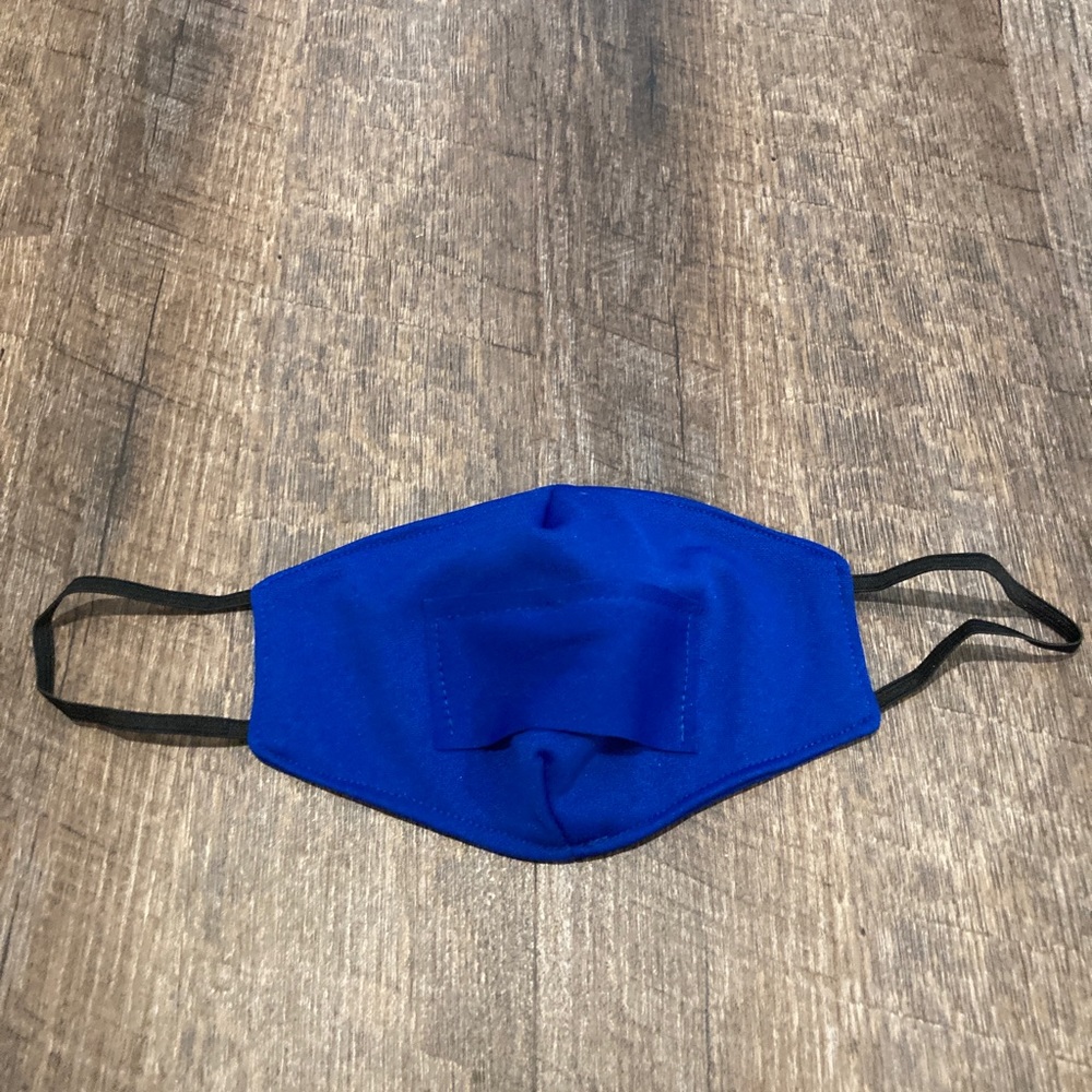 Clarinet Recorder Musician Playing Face Mask, Blue-New!